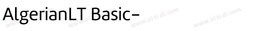 AlgerianLT Basic字体转换